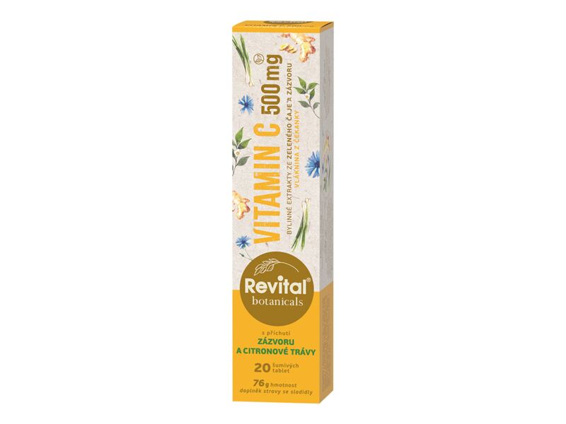 Revital Botanicals Vitamin C 500 mg 20 šumivých tablet