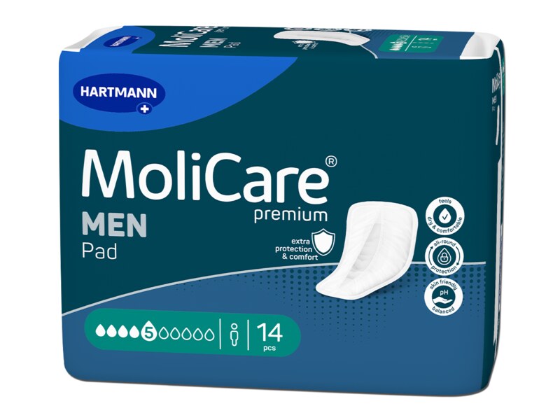MoliCare Men Absorpční vložky 5 kapek 14 ks