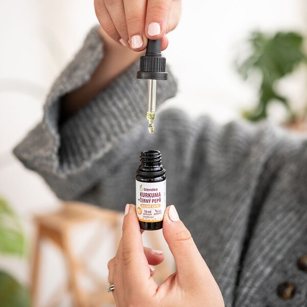Blendea Kurkuma + Černý pepř olejové kapky 10 ml