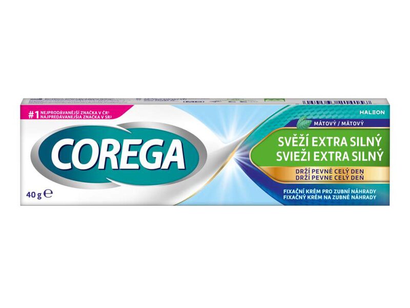 Corega Svěží extra silný fixační krém 40 g Corega Svěží extra silný fixační krém 40 g