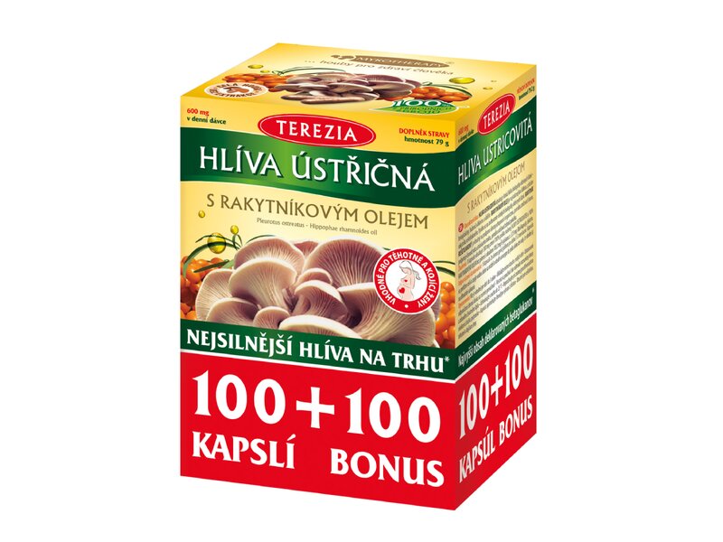Terezia Hlíva ústřičná s rakytníkovým olejem 100+100 kapslí