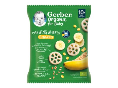 Gerber Křupavá kolečka s banánem 10m+ 28 g