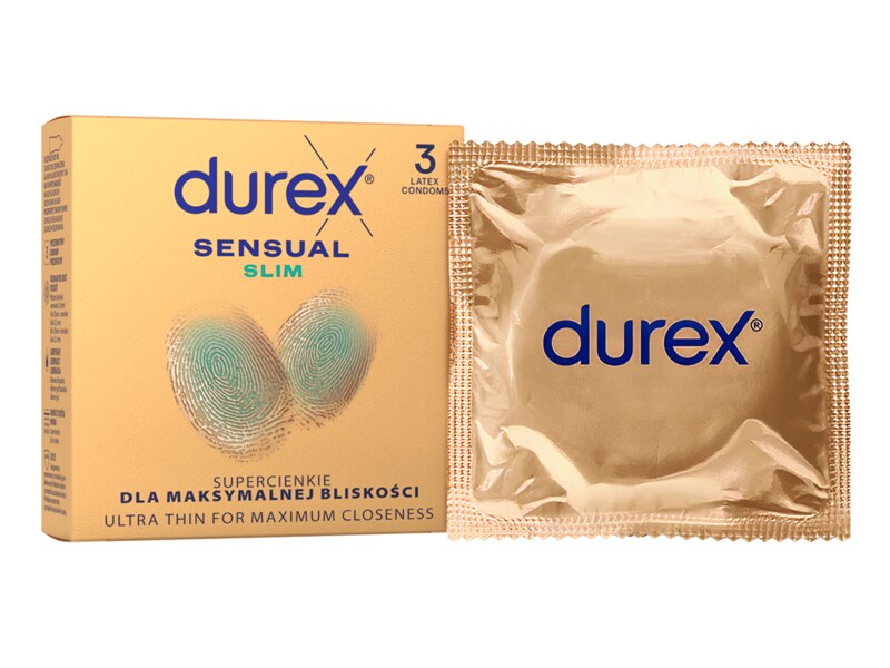 Durex Sensual Slim prezervativ 3 ks