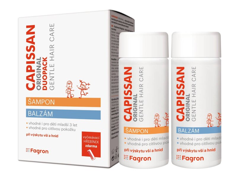 Capissan Original šampon+balzám na vši 2 x 200 ml
