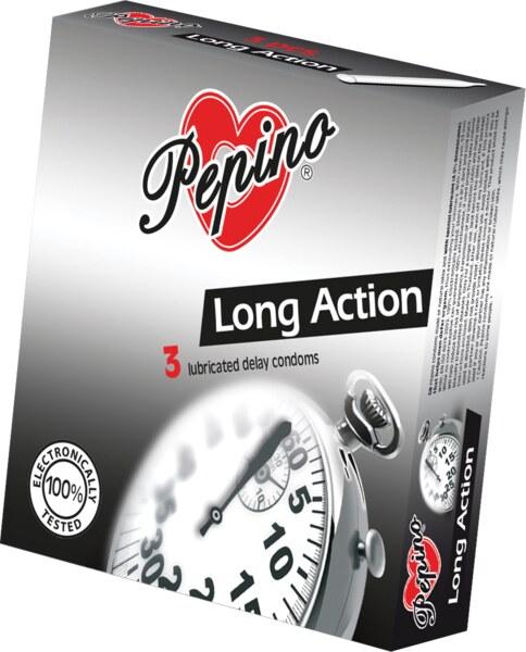 Pepino Prezervativ Long Action 3 ks