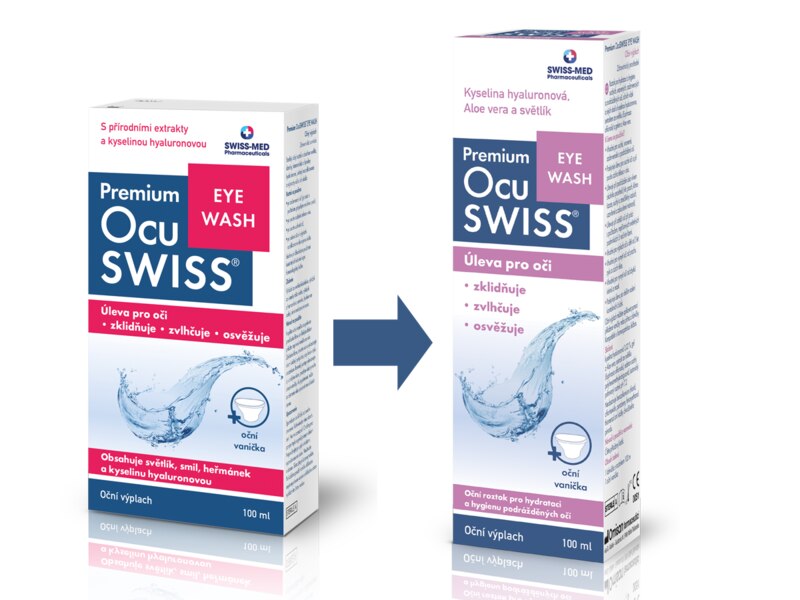 Premium Ocuswiss oční výplach 100 ml Premium Ocuswiss oční výplach 100 ml