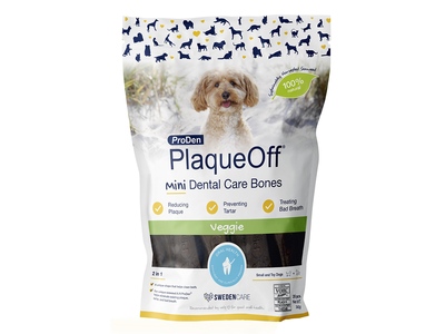ProDen PlaqueOff Mini Dental bones Zeleninové 340 g