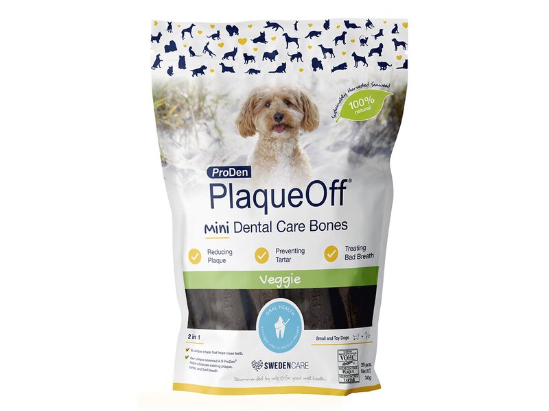 ProDen PlaqueOff Mini Dental bones Zeleninové 340 g