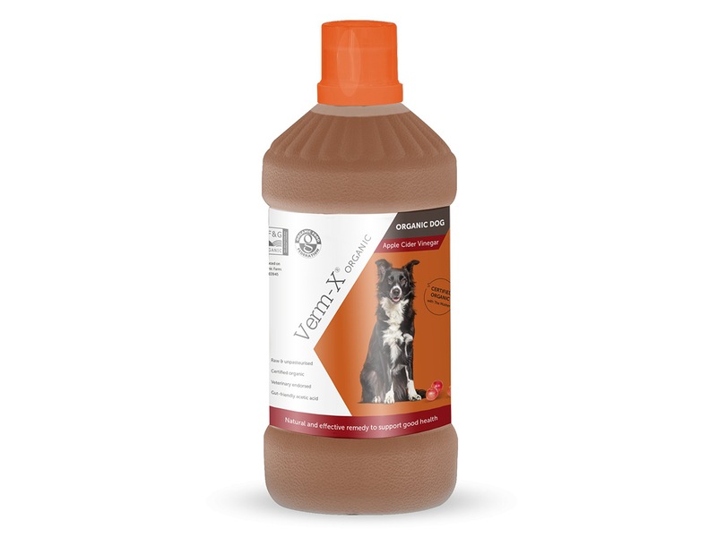 Verm-X Organický Jablečný ocet pro psy 1000 ml Verm-X Organický Jablečný ocet pro psy 1000 ml