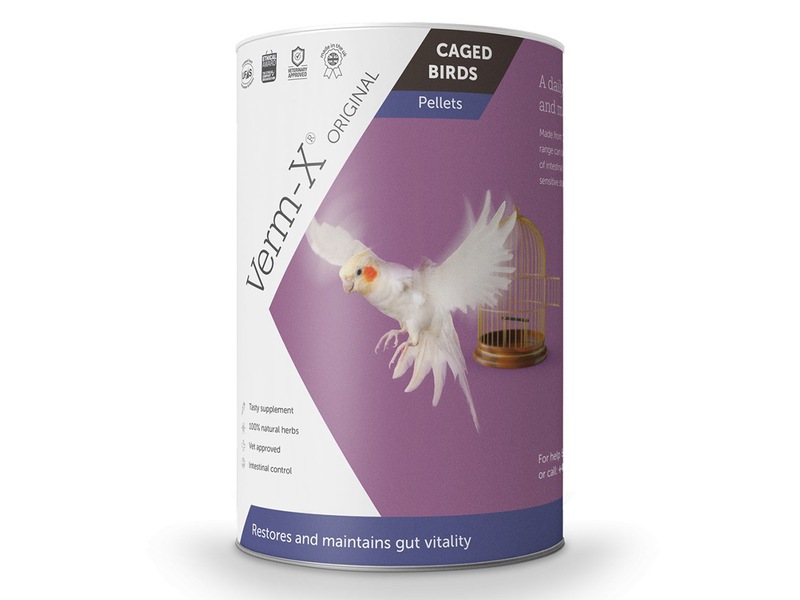 Verm-X Přírodní pelety proti střevním parazitům pro ptáky 100 g