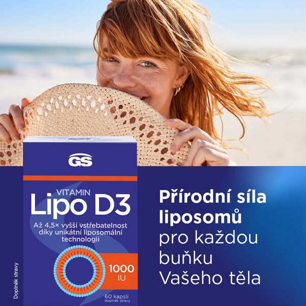 GS Vitamin Lipo D3 1000 IU 60 kapslí GS Vitamin Lipo D3 1000 IU 60 kapslí