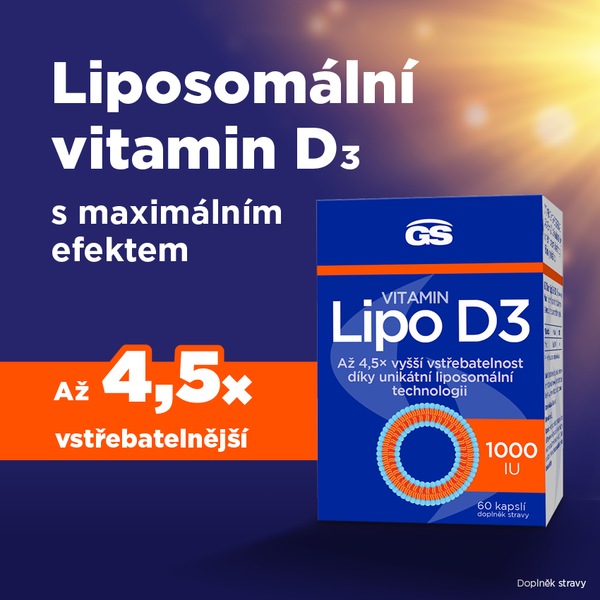 GS Vitamin Lipo D3 1000 IU 60 kapslí GS Vitamin Lipo D3 1000 IU 60 kapslí