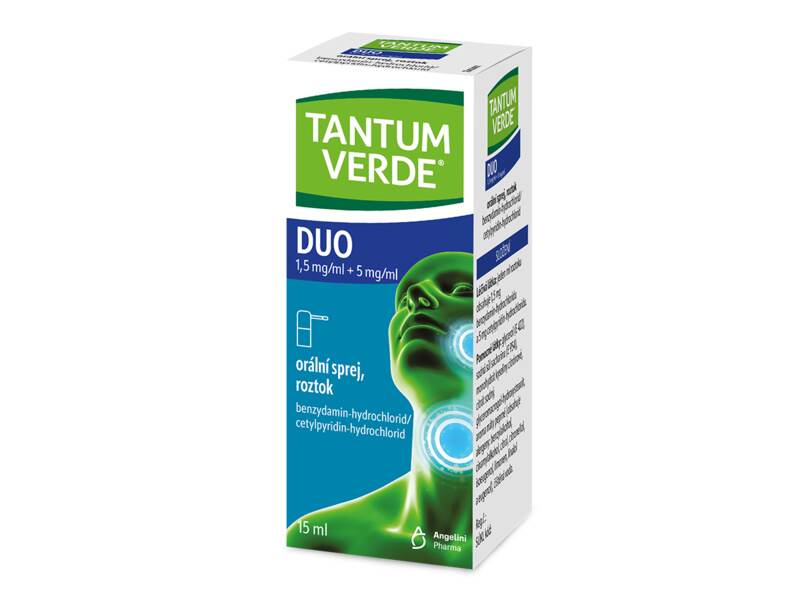 Tantum Verde Duo sprej 15 ml Tantum Verde Duo sprej 15 ml