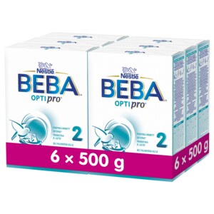 Beba Optipro 2 pokračovací kojenecké mléko 6 x 500 g