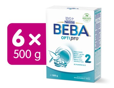 Beba Optipro 2 pokračovací kojenecké mléko 6 x 500 g