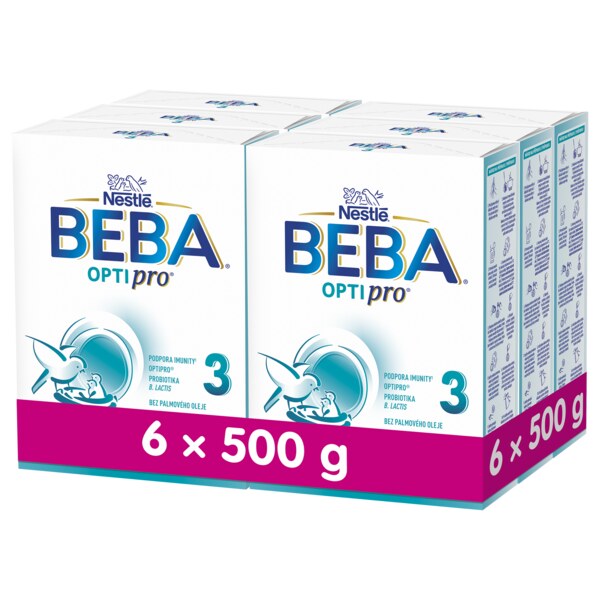 Beba Optipro 3 batolecí mléko 6 x 500 g