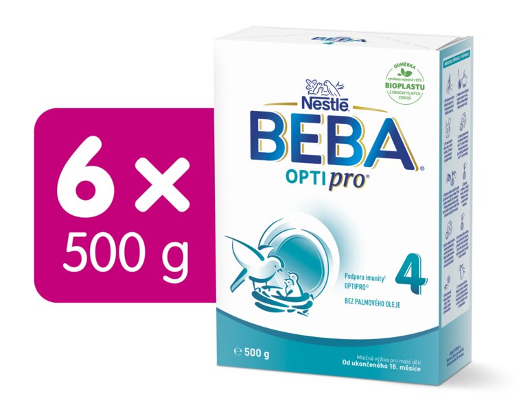Beba Optipro 4 batolecí mléko 6 x 500 g