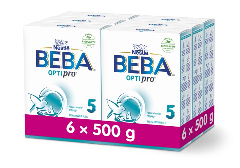 Beba Optipro 5 batolecí mléko 6 x 500 g Beba Optipro 5 batolecí mléko 6 x 500 g