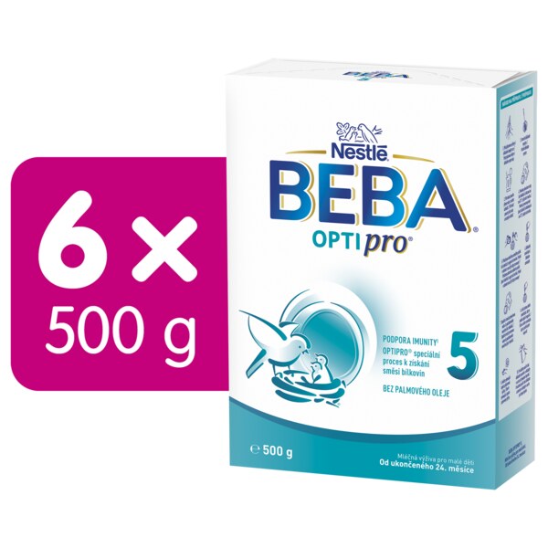 Beba Optipro 5 batolecí mléko 6 x 500 g