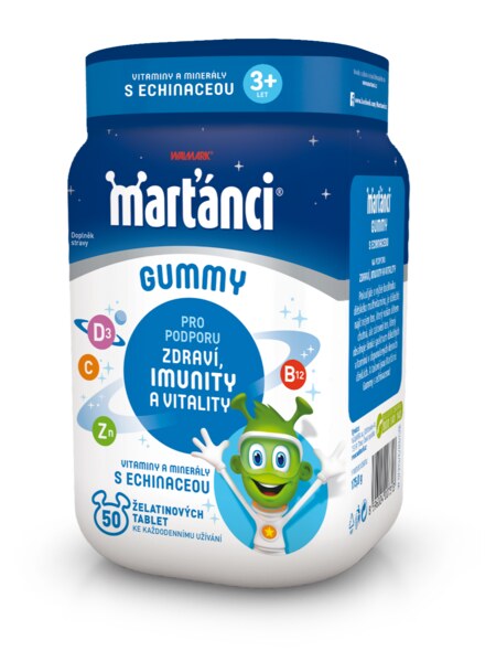 Marťánci Gummy Echinacea 20 mg 50 ks Marťánci Gummy Echinacea 20 mg 50 ks