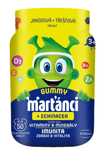 Marťánci Gummy Echinacea 20 mg 50 ks Marťánci Gummy Echinacea 20 mg 50 ks