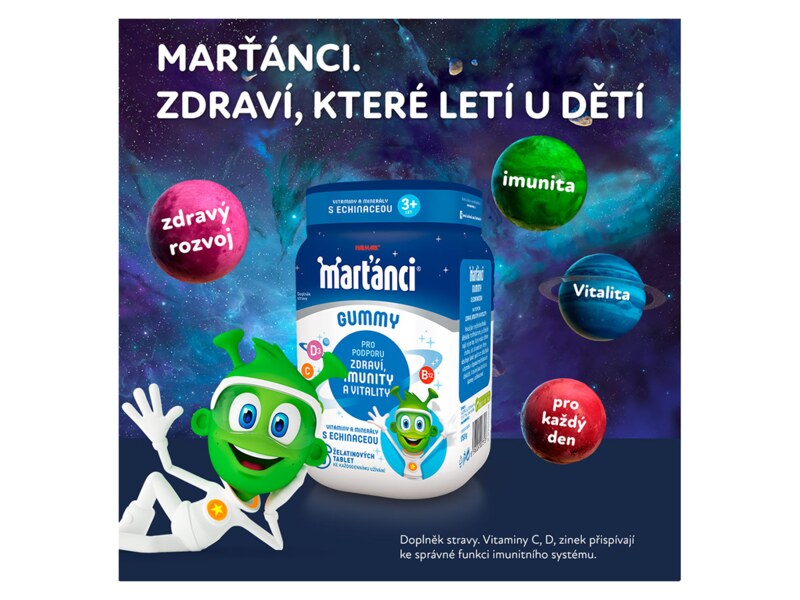 Marťánci Gummy Echinacea 20 mg 50 ks Marťánci Gummy Echinacea 20 mg 50 ks