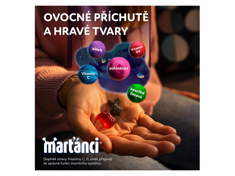 Marťánci Gummy Echinacea 20 mg 50 ks Marťánci Gummy Echinacea 20 mg 50 ks