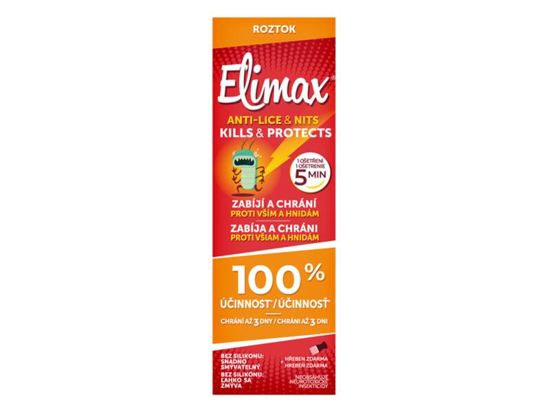 Elimax šampon proti vším a hnidám 100 ml + hřeben