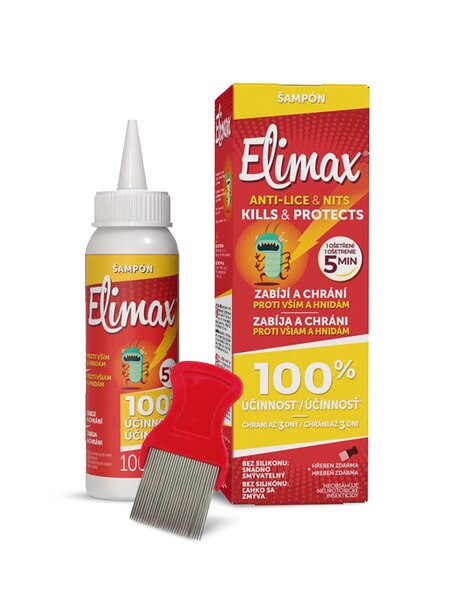 Elimax šampon proti vším a hnidám 100 ml + hřeben