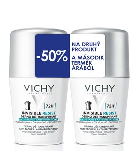 Vichy Invisible Resist 72h Antiperspirant 2 x 50 ml