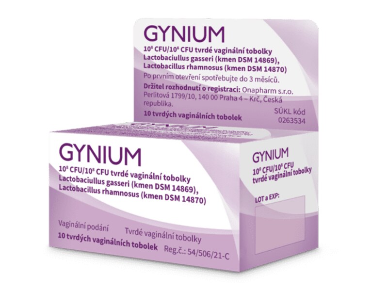 Gynium 1X10^8CFU/1X10^8CFU 10 vaginálních tobolek