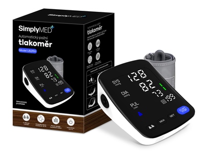 SimplyMed Automatický pažní tlakoměr U82RH 1 kus SimplyMed Automatický pažní tlakoměr U82RH 1 kus