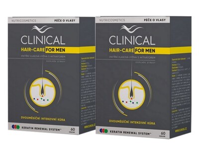 Clinical Hair-Care for Men 4měsíční kúra 60 + 60 tobolek Clinical Hair-Care for Men 4měsíční kúra 60 + 60 tobolek