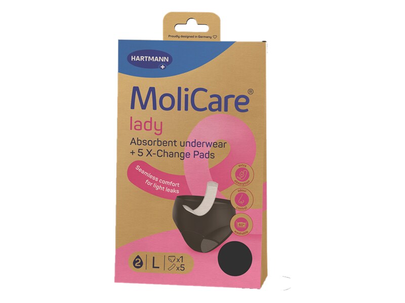 MoliCare Lady Absorpční prádlo L 1 ks + vložky 5 ks MoliCare Lady Absorpční prádlo L 1 ks + vložky 5 ks