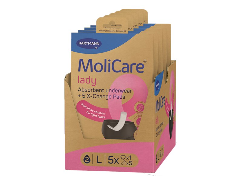 MoliCare Lady Absorpční prádlo L 1 ks + vložky 5 ks MoliCare Lady Absorpční prádlo L 1 ks + vložky 5 ks