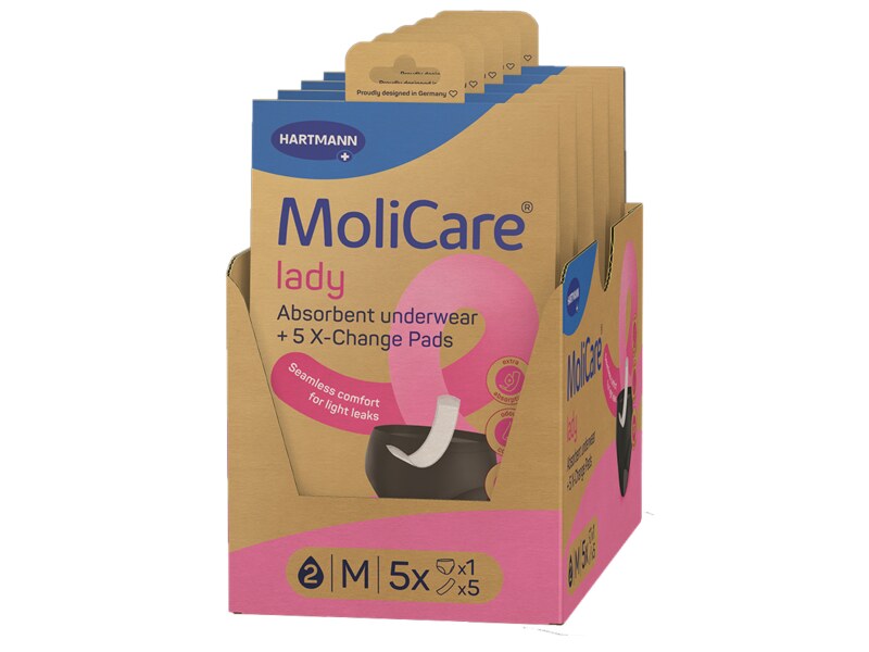 MoliCare Lady Absorpční prádlo M 1 ks + vložky 5 ks