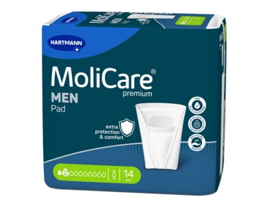 MoliCare Men Absorpční vložky 2 kapky, 330 ml 14 ks