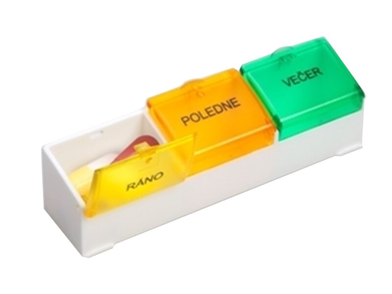 Dávkovač léků Obzor denní barevný 1 kus