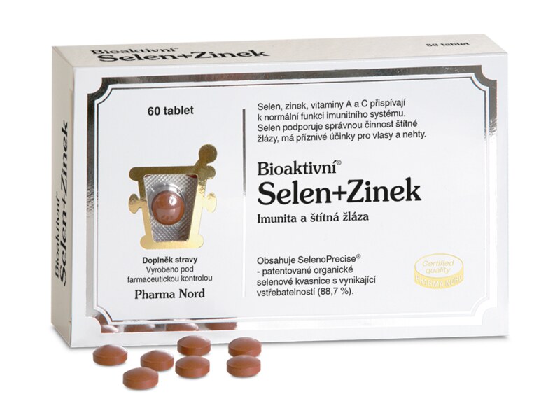 Pharma Nord Bioaktivní Selen+Zinek 60 tablet Pharma Nord Bioaktivní Selen+Zinek 60 tablet