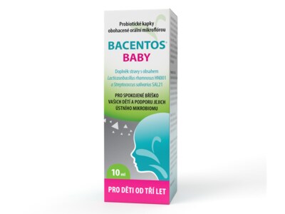 Bacentos Baby orální probiotické kapky 3+ 10 ml Bacentos Baby orální probiotické kapky 3+ 10 ml