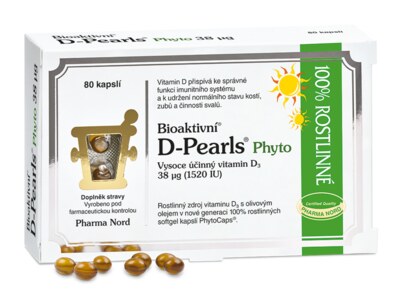Pharma Nord Bioaktivní D-Pearls Phyto 38 mcg 80 kapslí