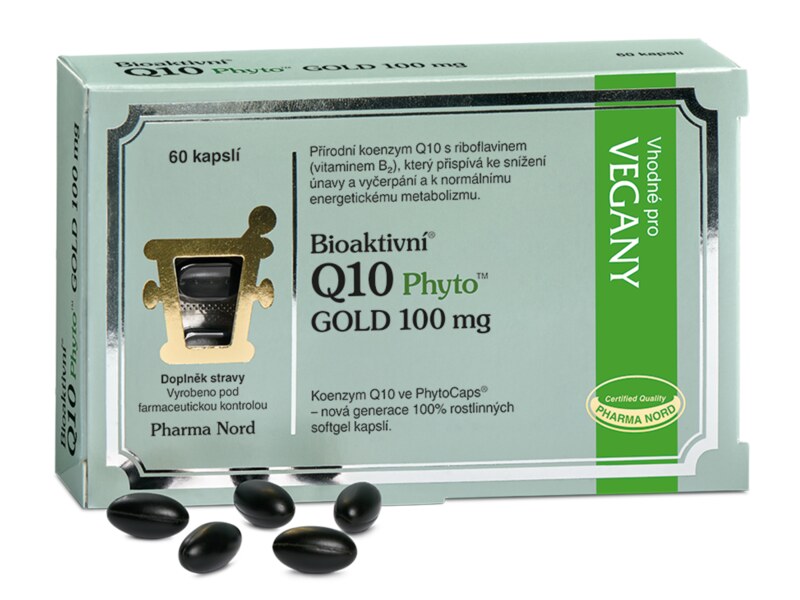 Pharma Nord Bioaktivní Q10 Phyto Gold 100 mg 60 kapslí