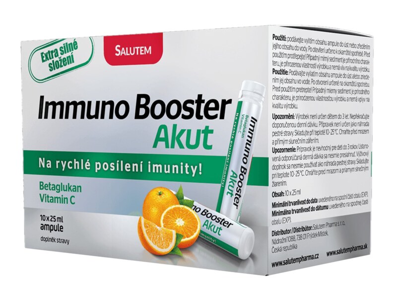 Immuno Booster Akut pomeranč 10 ampulí