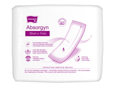 Absorgyn porodnické vložky 35 x 11 cm 15 ks