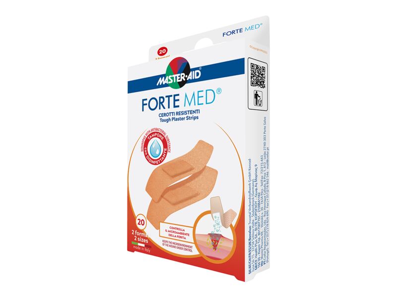 Forte Med náplasti pevné voděodolné 2 velikosti 20 ks