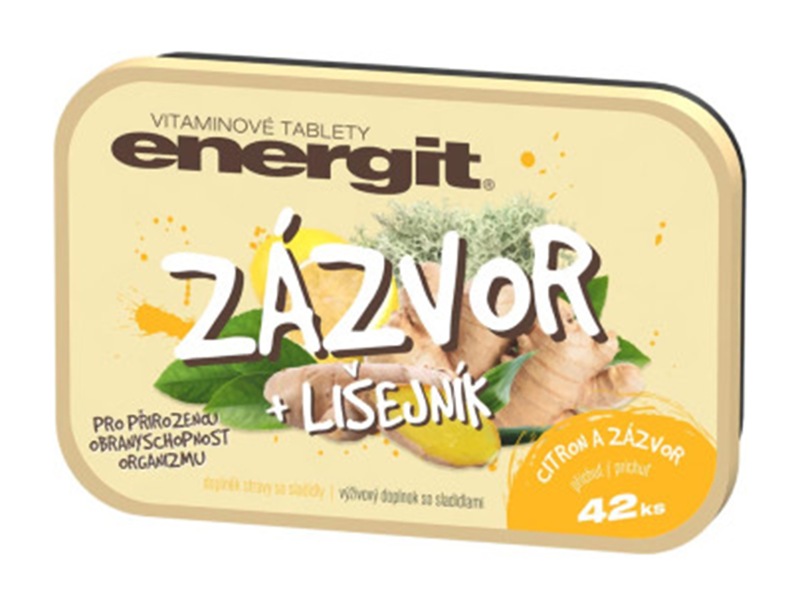 Energit Zázvor + Lišejník 42 tablet