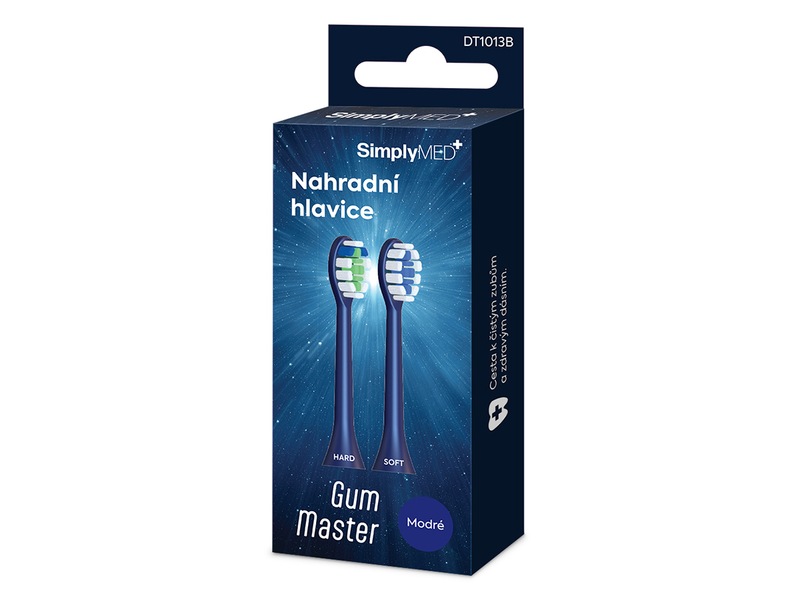 SimplyMed Gum Master Náhradní hlavice k sonickému kartáčku DT1013B 2 ks SimplyMed Gum Master Náhradní hlavice k sonickému kartáčku DT1013B 2 ks
