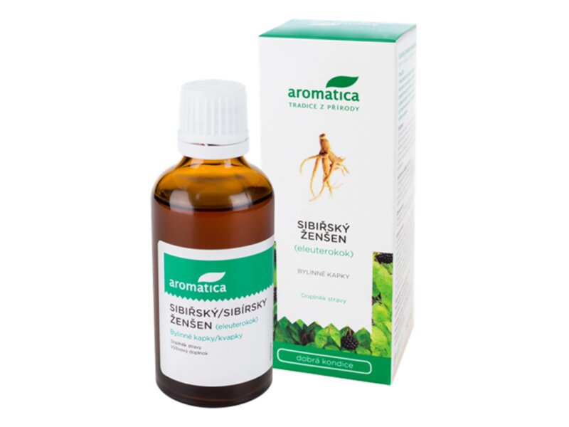 Aromatica Sibiřský ženšen - Eleuterokok bylinné kapky 50 ml