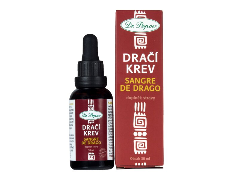 Dr. Popov Kapky bylinné Dračí krev-Sangre de Drago 30 ml
