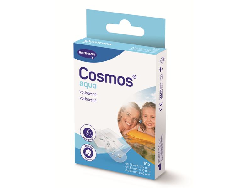 Cosmos Aqua Náplast do vody 3 velikosti 10 ks